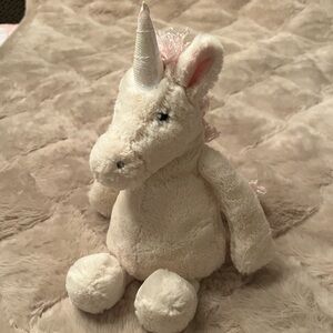 Jellycat Bashful Unicorn Medium Size 12 Inches JCINC2961SH Cream and Pink